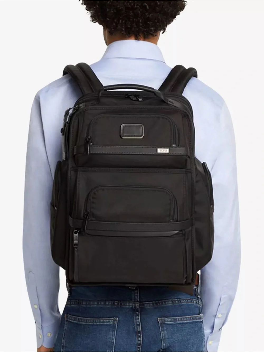 Tumi Black Backpack - Multiple Compartments